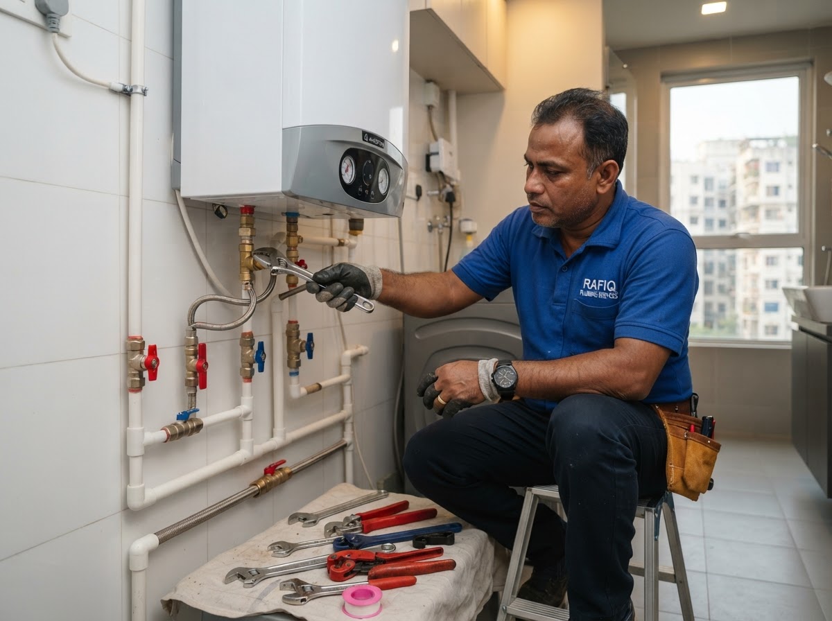 Water heater installation service